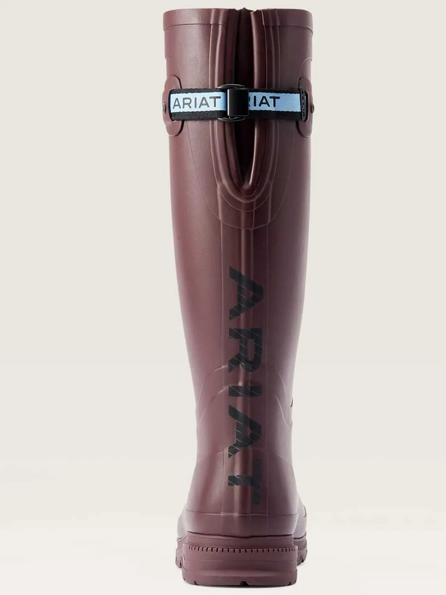 30% OFF - ARIAT Kelmarsh Wellington Boots - Womens - Maroon - Size: UK 5.5