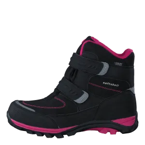 435-6608 Waterproof Warm Lined Black/Fuchsia