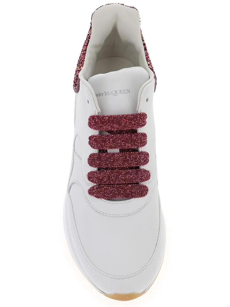 Alexander McQueen Glittered Low Top Sneakers