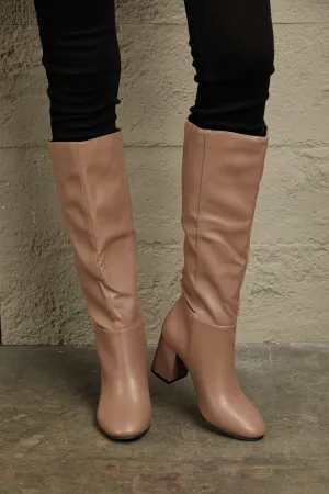 Alexandra Block Heel Knee High Boots