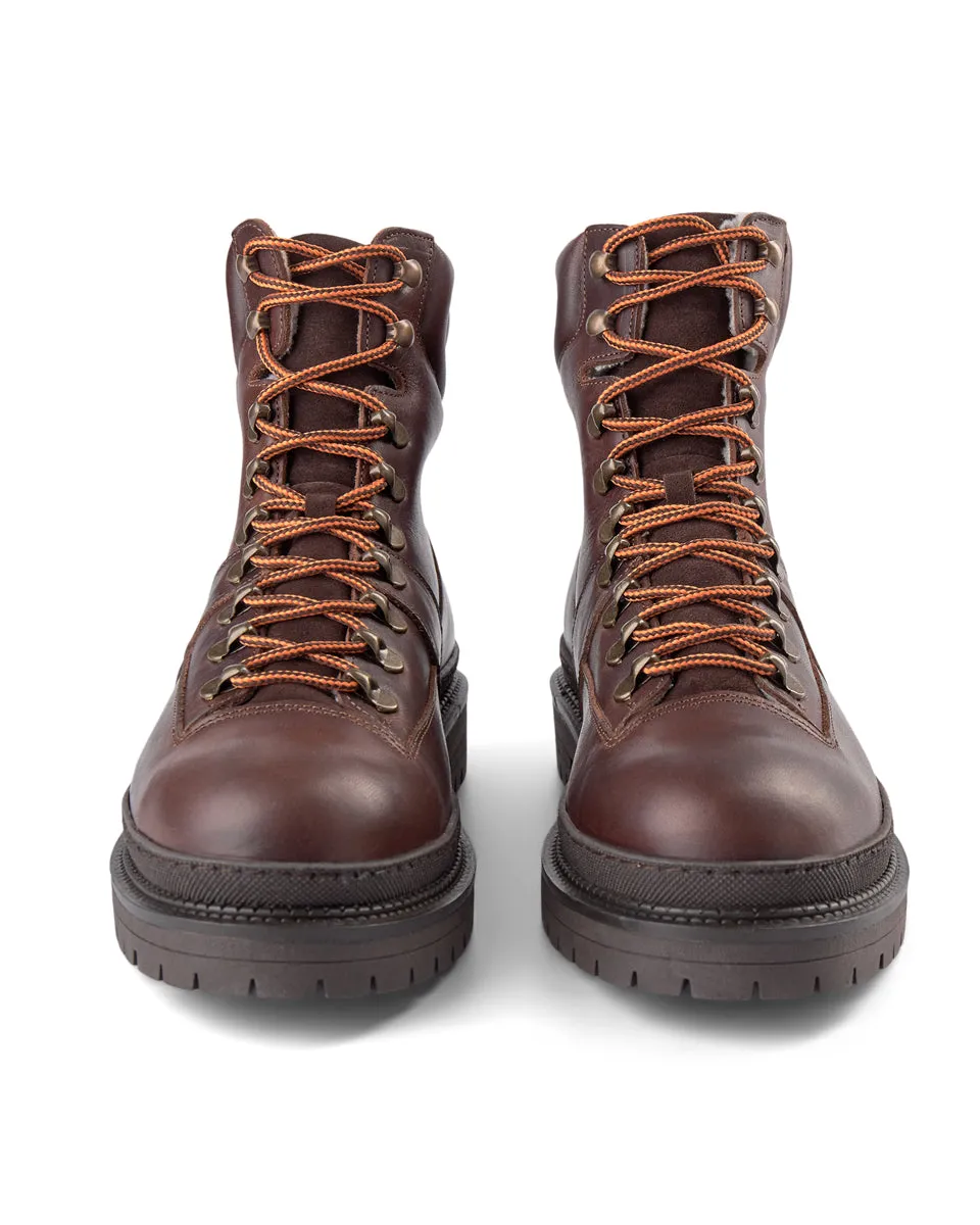 Arvid boot leather - BROWN