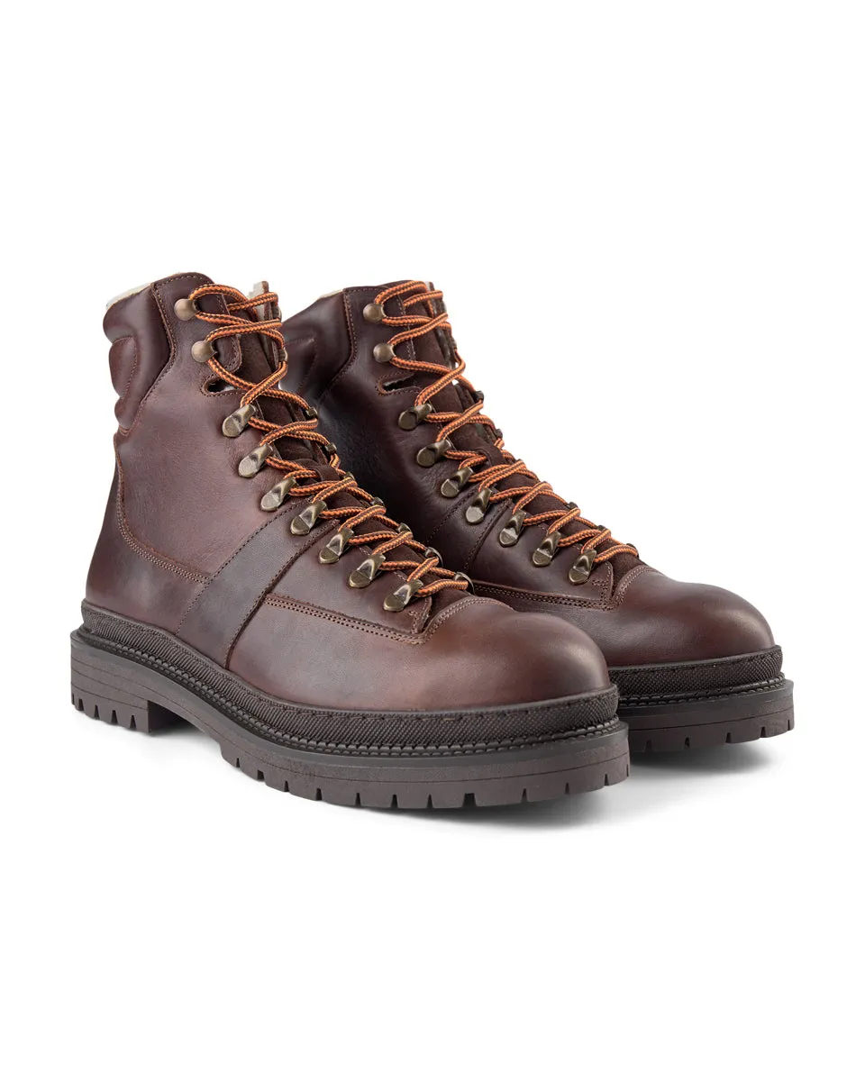 Arvid boot leather - BROWN