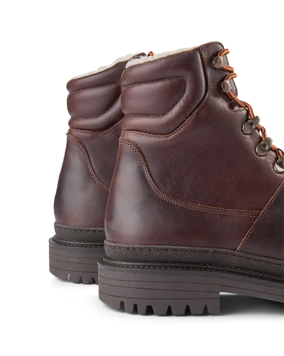 Arvid boot leather - BROWN