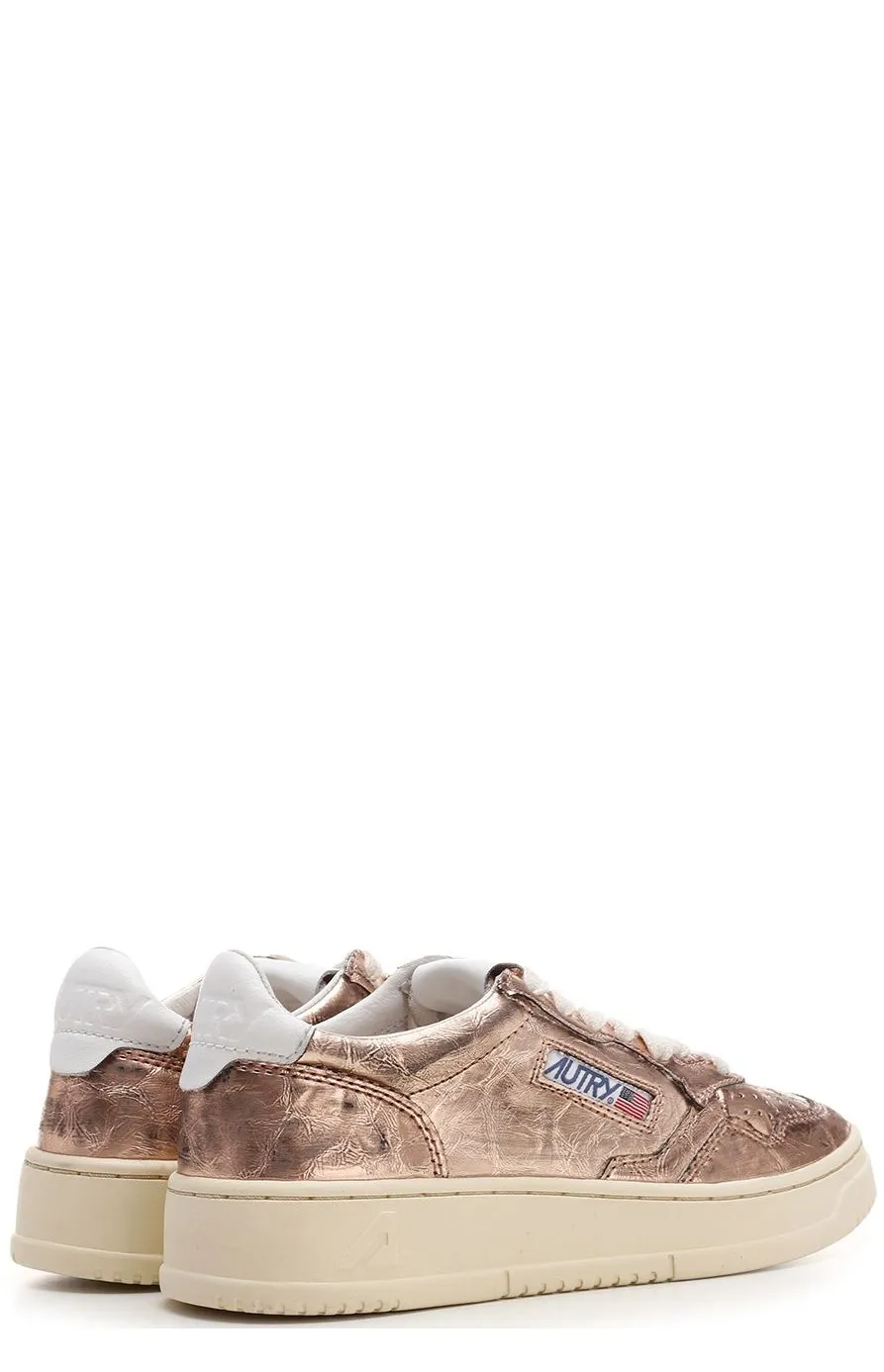 Autry Metallic Low-Top Sneakers