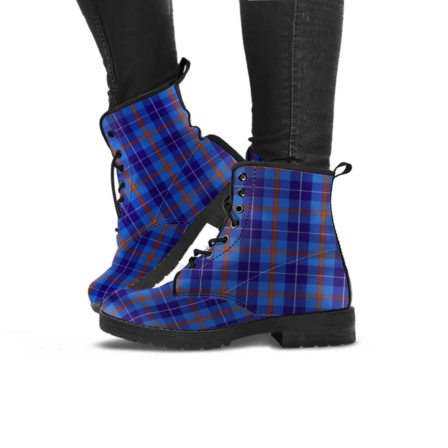 Bryson Tartan Leather Boots