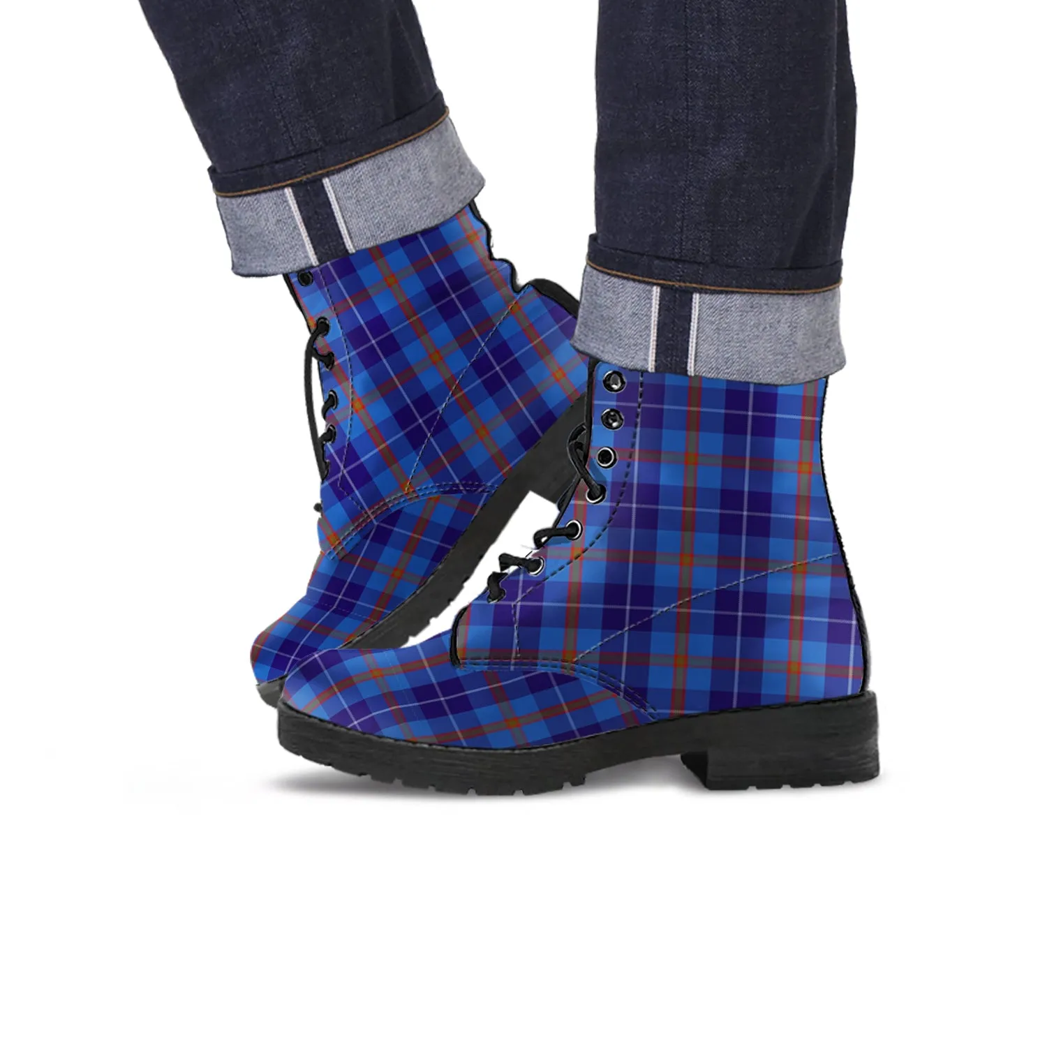 Bryson Tartan Leather Boots