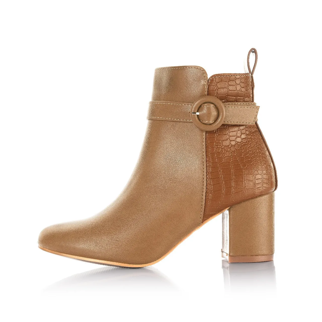 Buckle Strap Ankle Boots