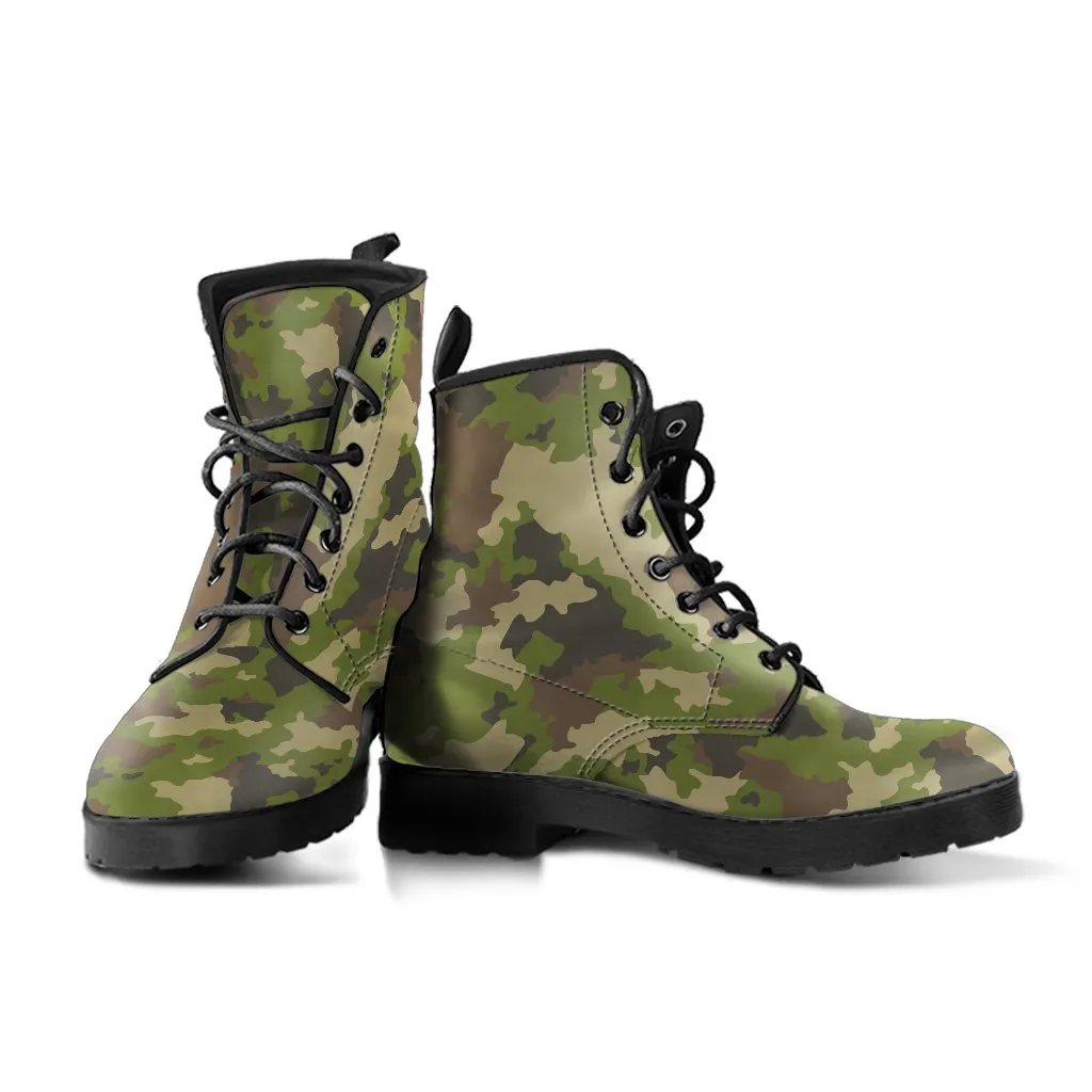 Combat Boots - Camouflage Boots | Boho Shoes, Handmade Lace Up Boots, 90s Boots, 2000s Boots, Camouflage Boots, Hipster Boots