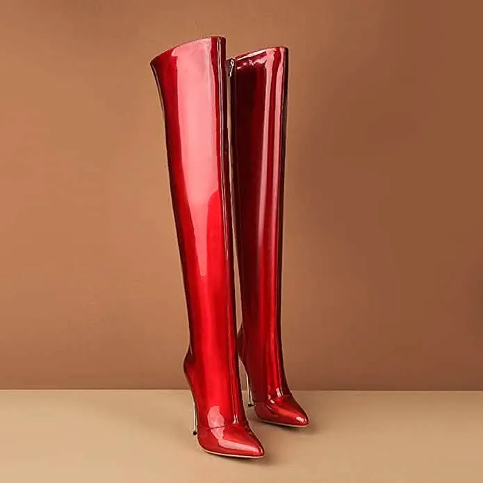 Crimson Nevari Over-the-Knee Boots