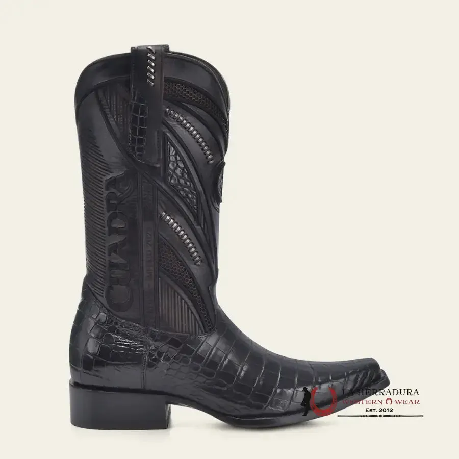 CUADRA IMPERIO BOOTS ALIGATOR LIMITED EDITION BLACK NARROW