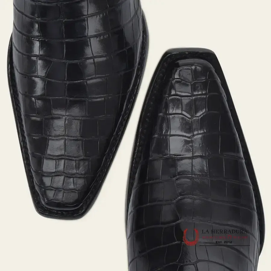 CUADRA IMPERIO BOOTS ALIGATOR LIMITED EDITION BLACK NARROW