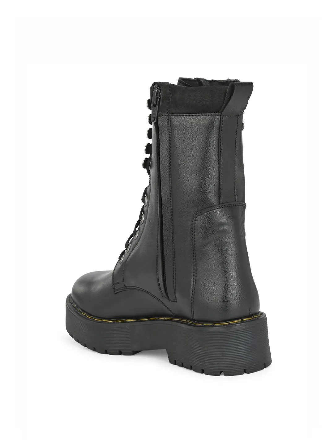 Delize Women Black Flat Boots