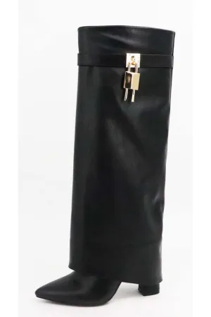 EM 31-FOLD OVER, KNEE HIGH BOOTS