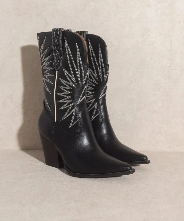 Emersyn Starburst Cowboy Boots: A Touch of Bohemian Elegance
