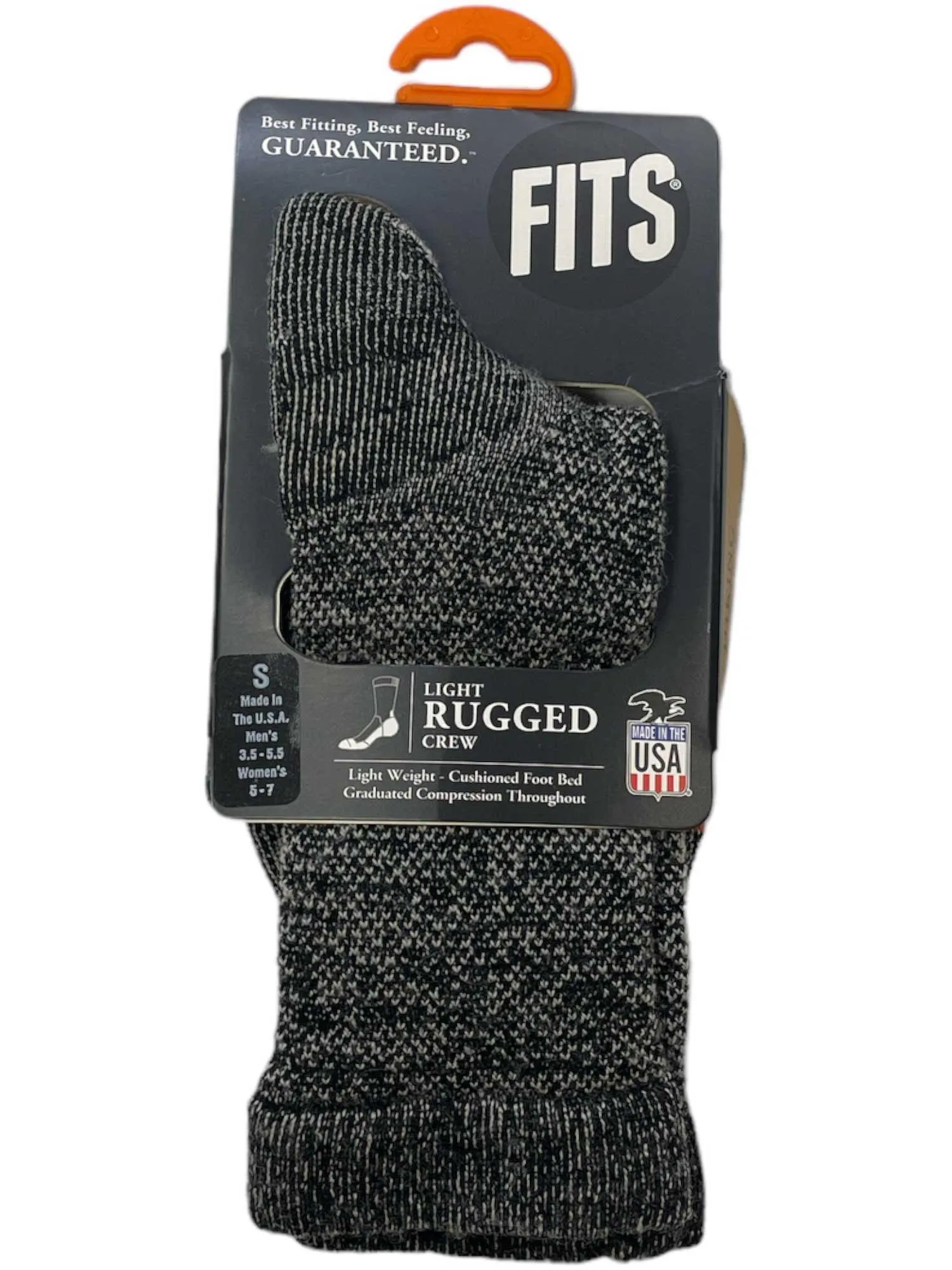 Fits Light Rugged Crew Sock
