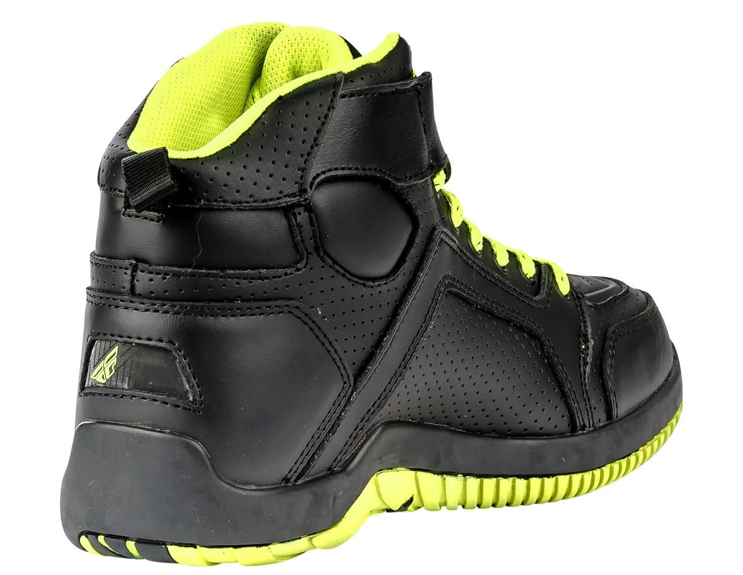 Fly Racing M21 Men's Black/Hi-Viz Yellow Leather Riding Shoes