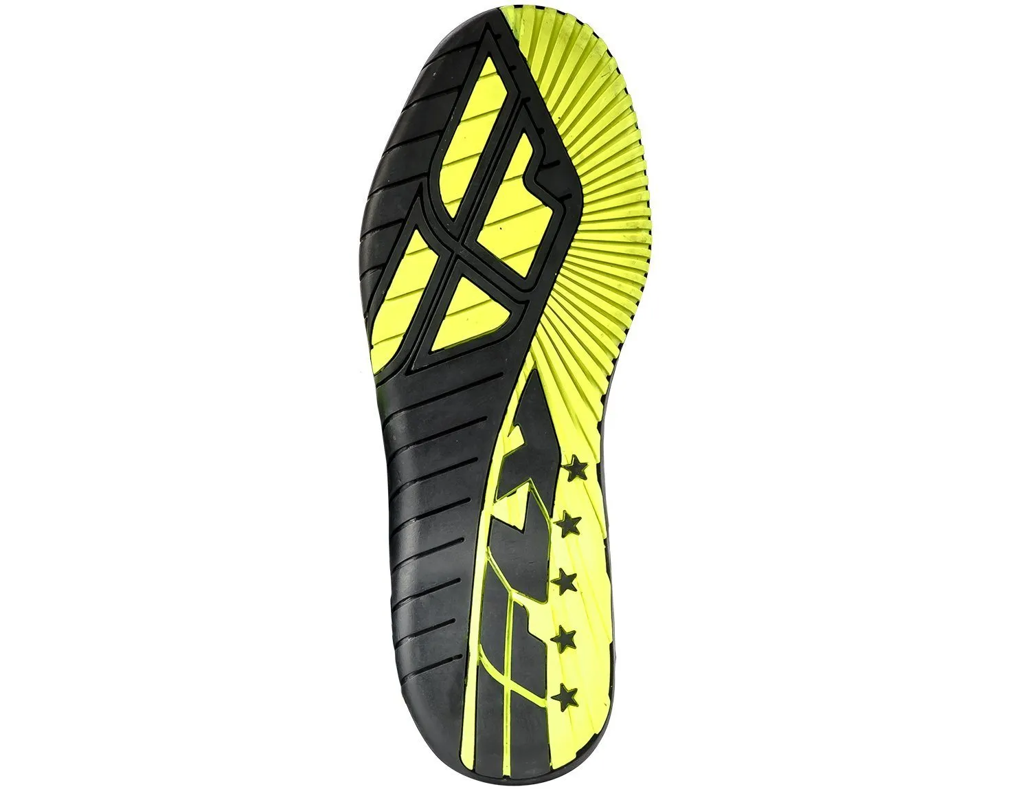 Fly Racing M21 Men's Black/Hi-Viz Yellow Leather Riding Shoes