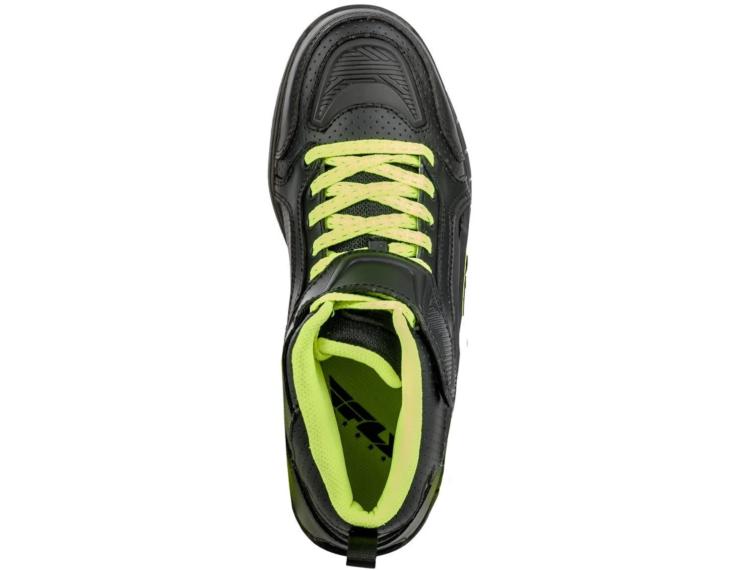 Fly Racing M21 Men's Black/Hi-Viz Yellow Leather Riding Shoes