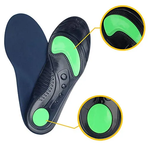 Gel Insoles Women - Comfort Shoe Inserts with Massaging - Men (US 4-7.5), Women (US 4-8.5)