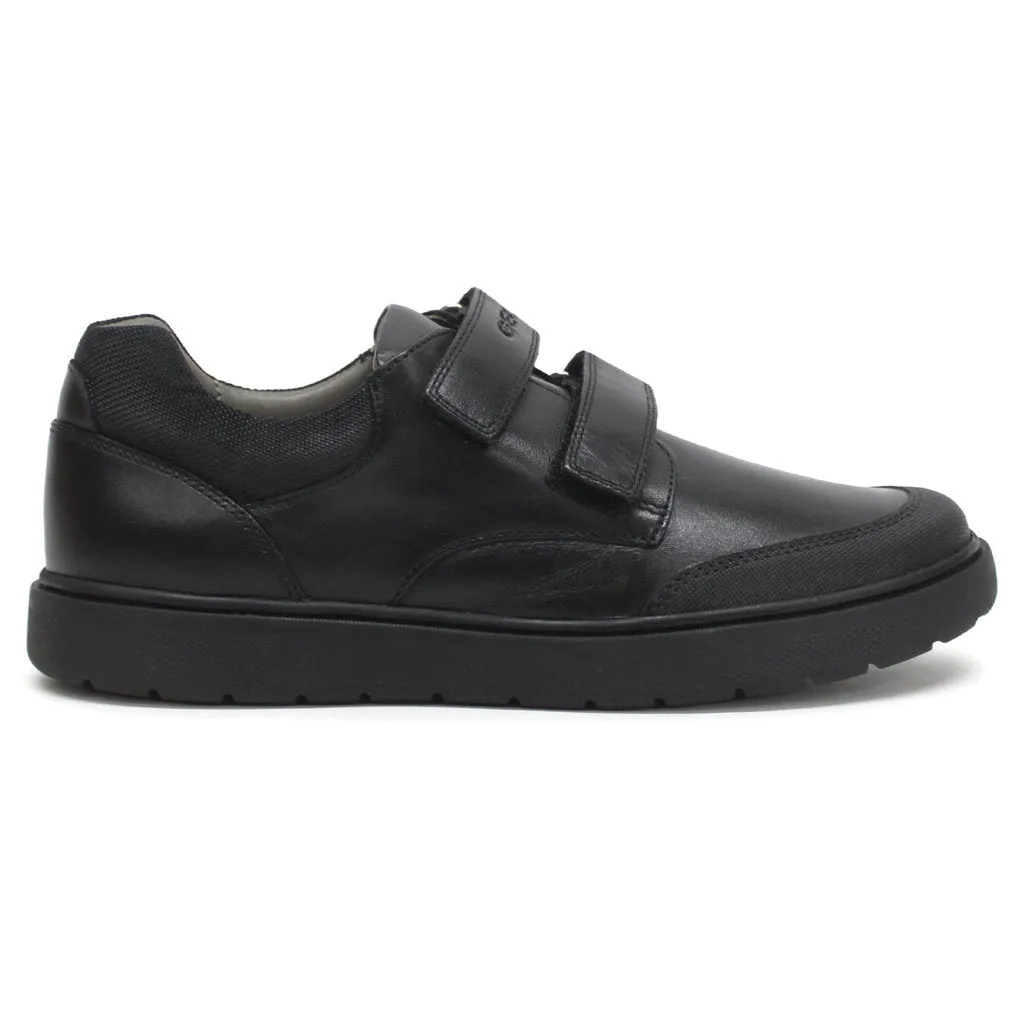 Geox J Riddock Boy F Low-Top Sneakers Shoes Black C9999 - UK 5