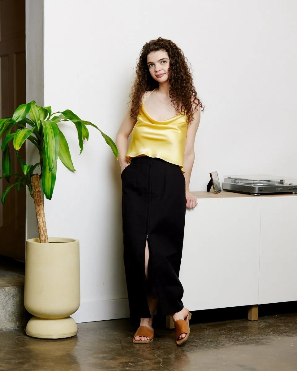 Harly Jae Zipper Skirt (Black)