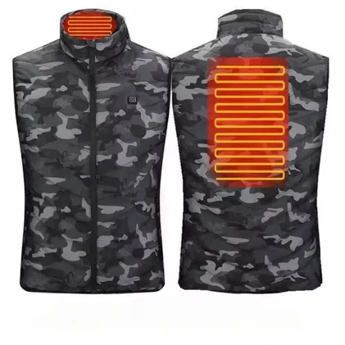 Heated Gilet  – Rechargeable Thermal Vest for Men, 9 Heating Zones Winter Jacket