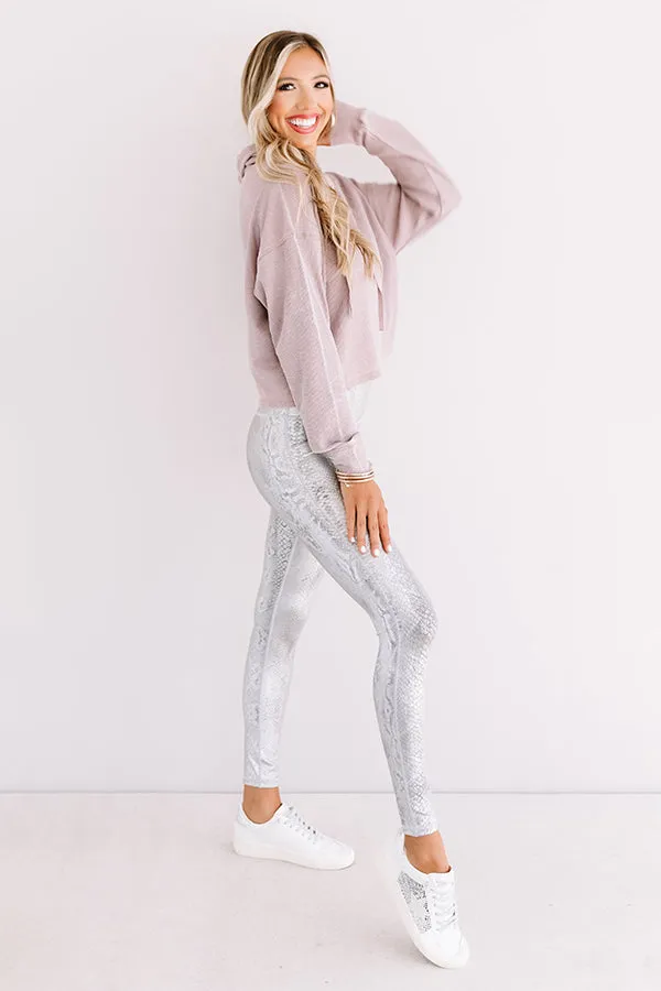 Jog My Memory Snake Print Active Legging