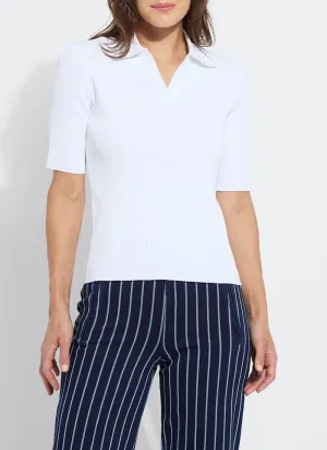 Kenzie Ribbed Knit Polo