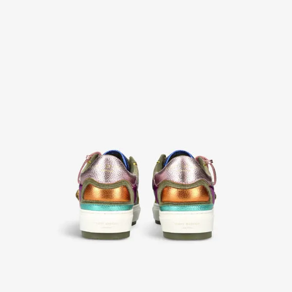 Kurt Geiger London Leather Southbank Tag Low Top Sneakers, Green