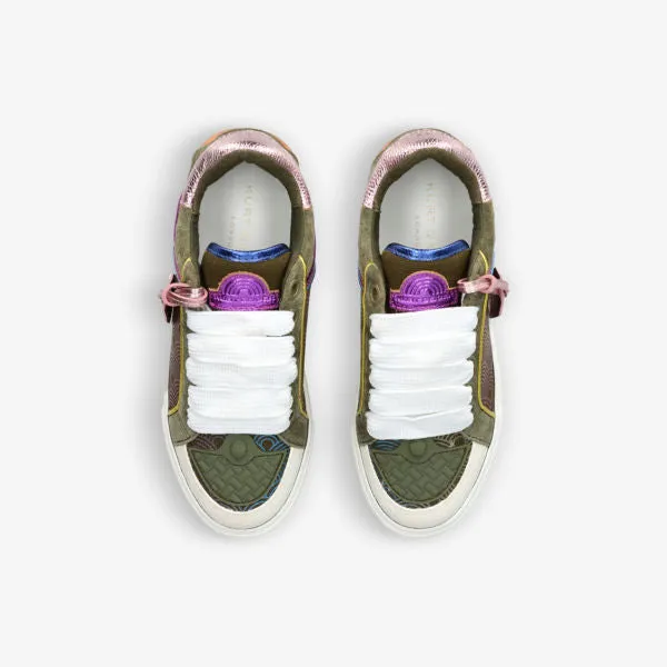 Kurt Geiger London Leather Southbank Tag Low Top Sneakers, Green