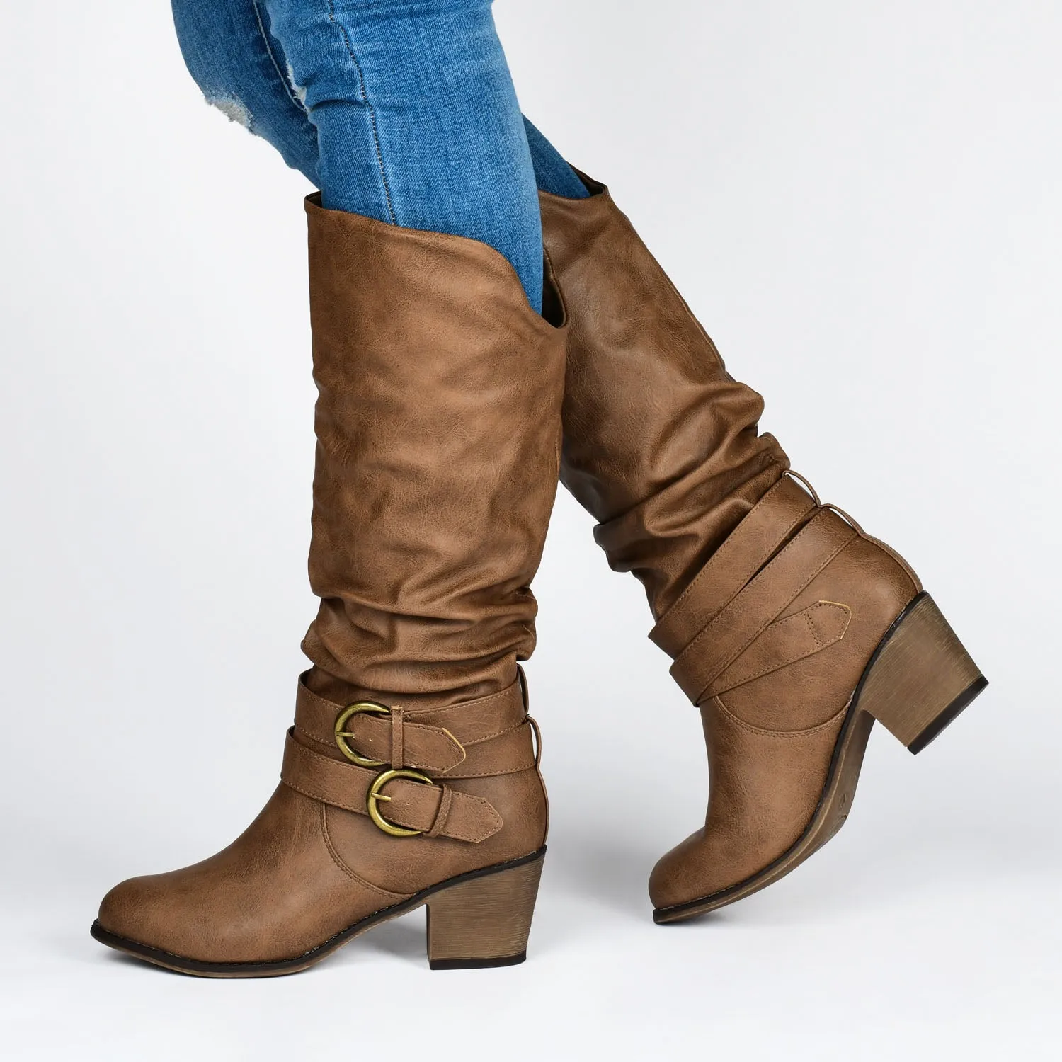 LATE KNEE-HIGH BOOTS IN WIDE CALF
