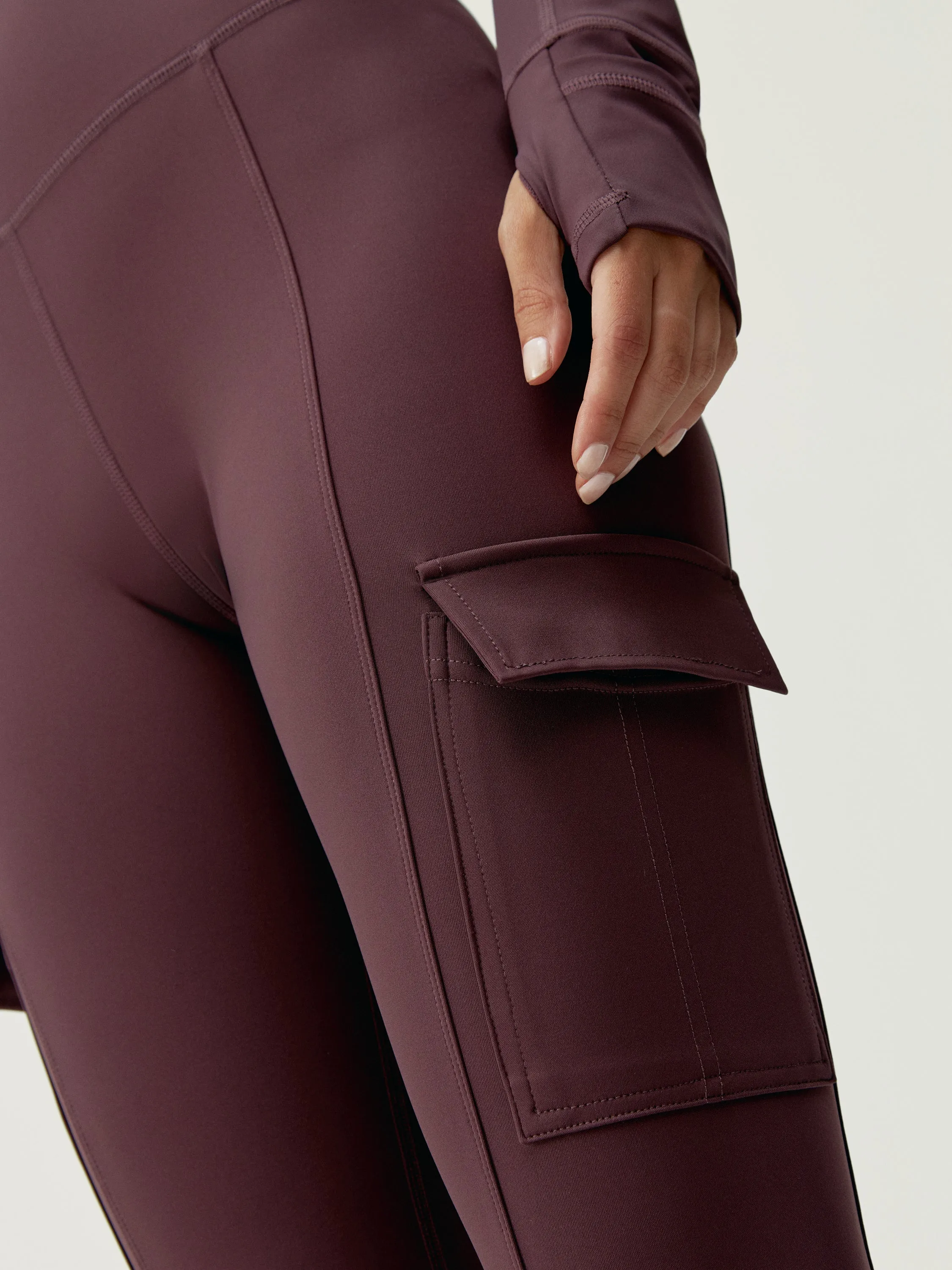 Legging Cargo - Cerise Noire