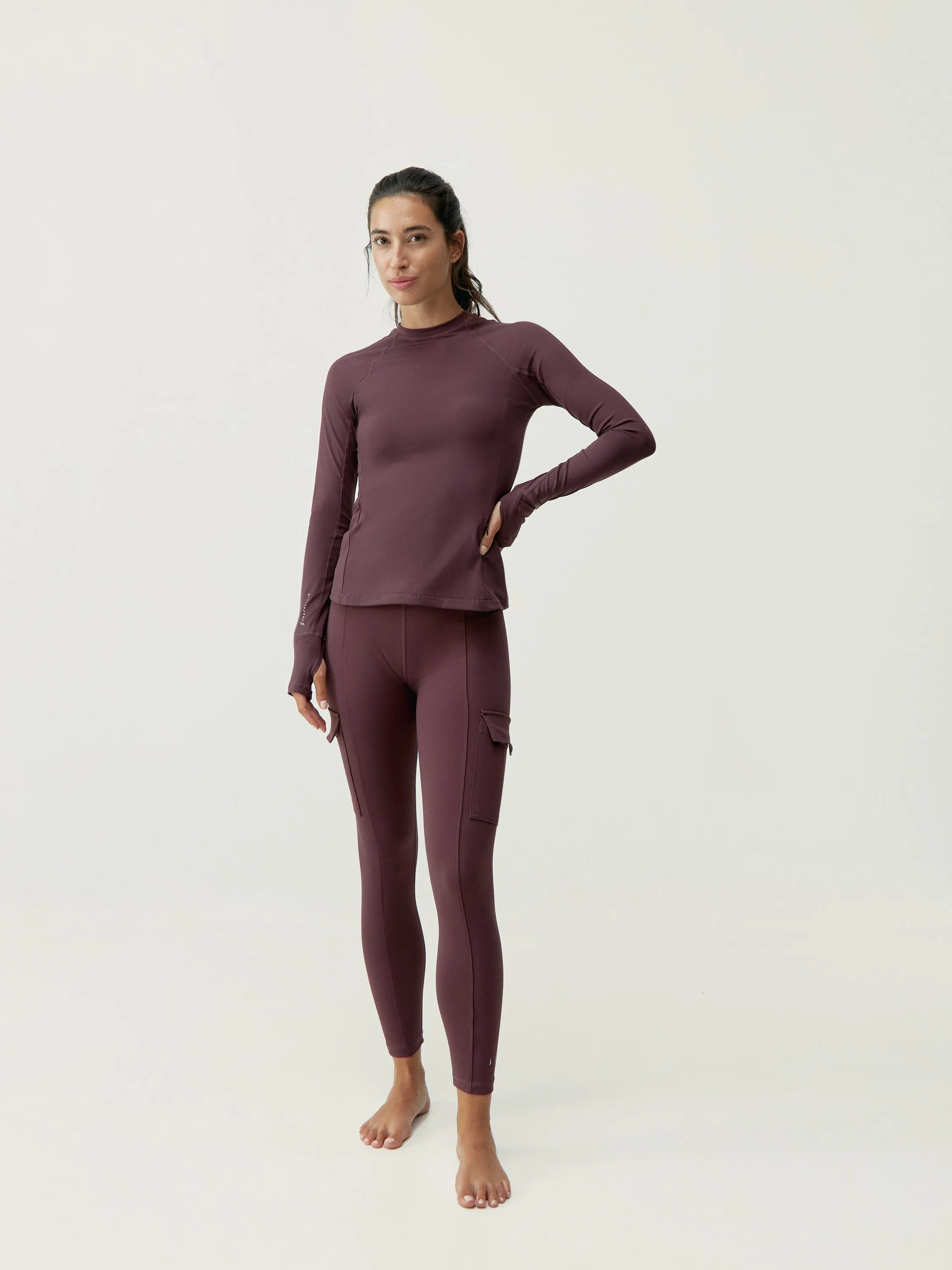 Legging Cargo - Cerise Noire