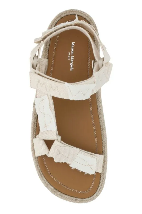 MAISON MARGIELA | White canvas Trekking sandals