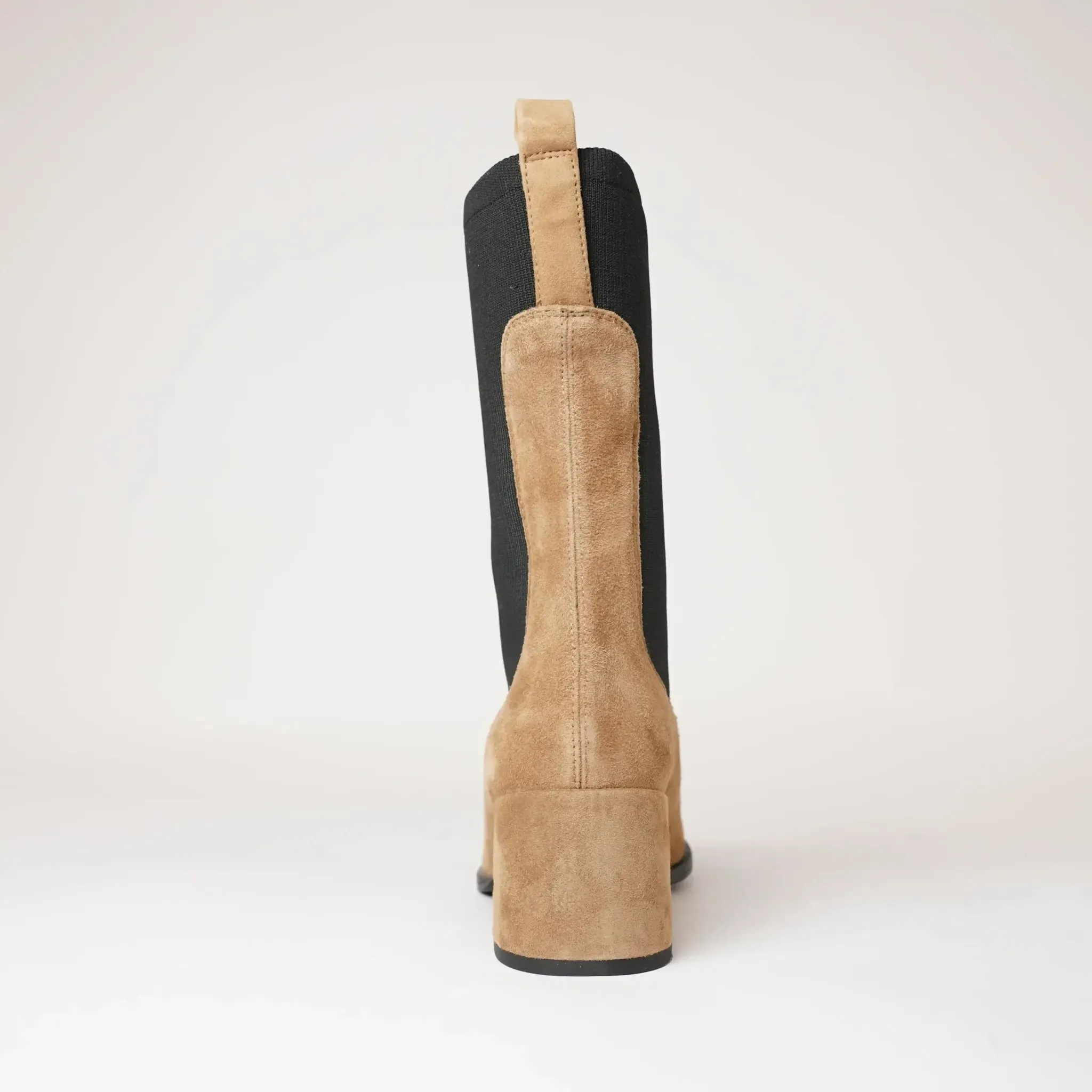 Mieres Dark Camel Suede Boots