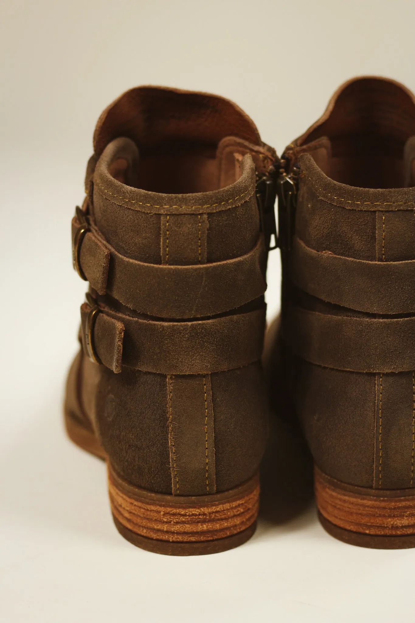 Moraga Suede Leather Boot- Taupe