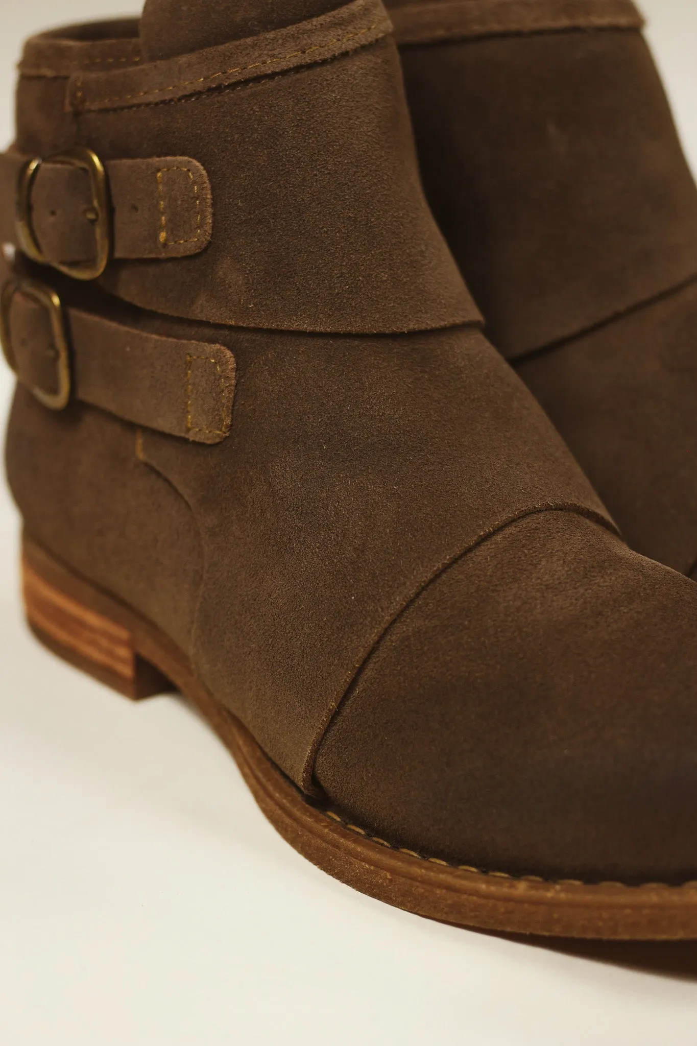 Moraga Suede Leather Boot- Taupe