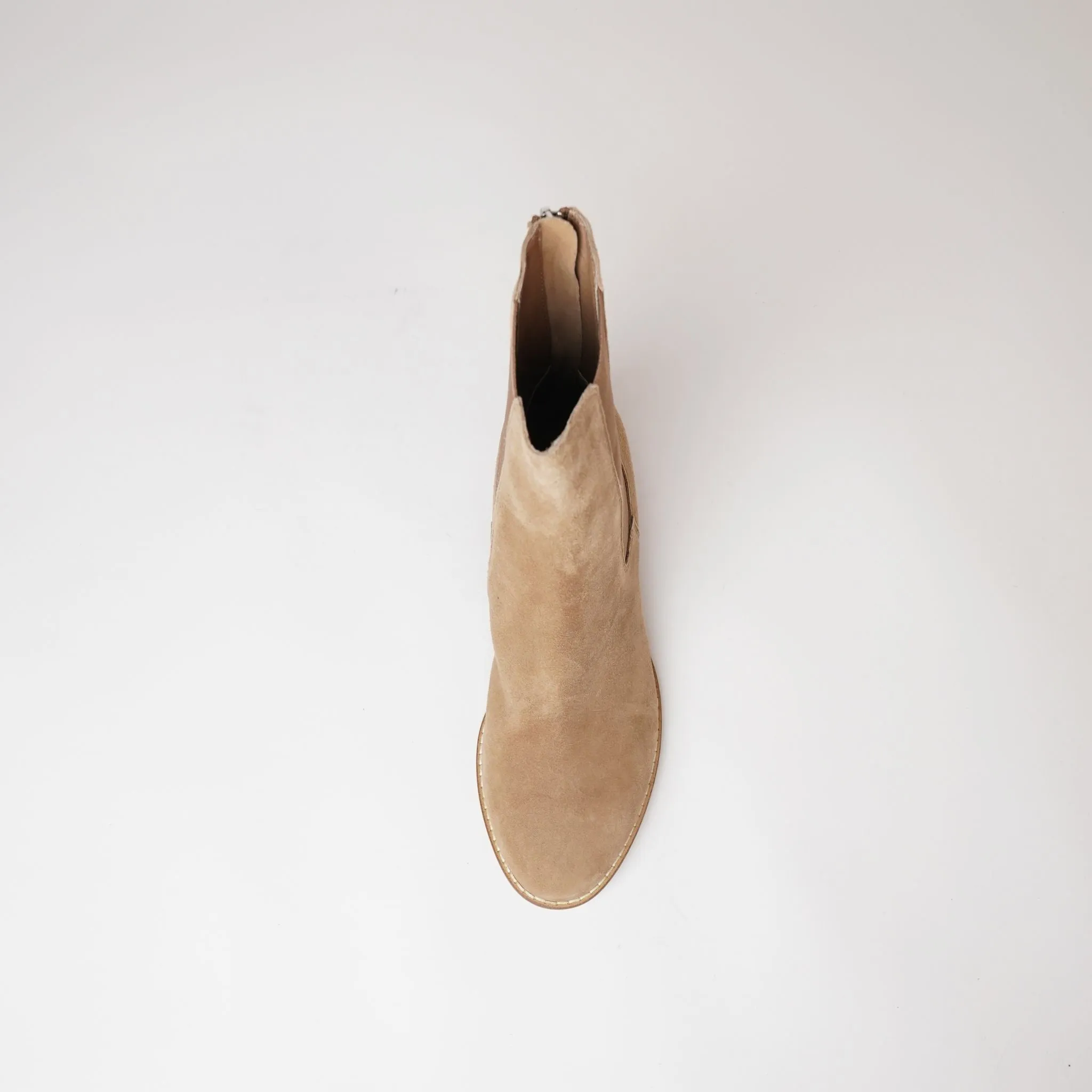Mycah Light Choc Leather Ankle Boots