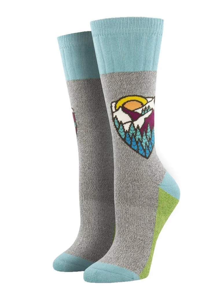 Outlands Atomicchild "Mountain  Top" Women Socks by Socksmith
