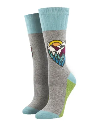 Outlands Atomicchild "Mountain  Top" Women Socks by Socksmith