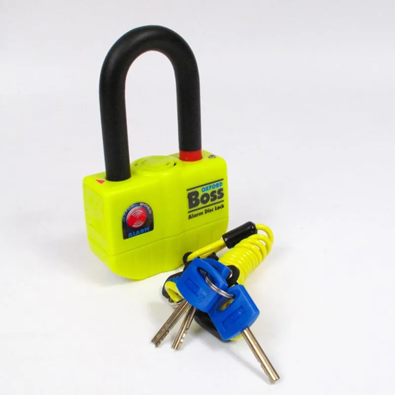 OXFORD BOSS ALARM DISC LOCK (14MM) YEL
