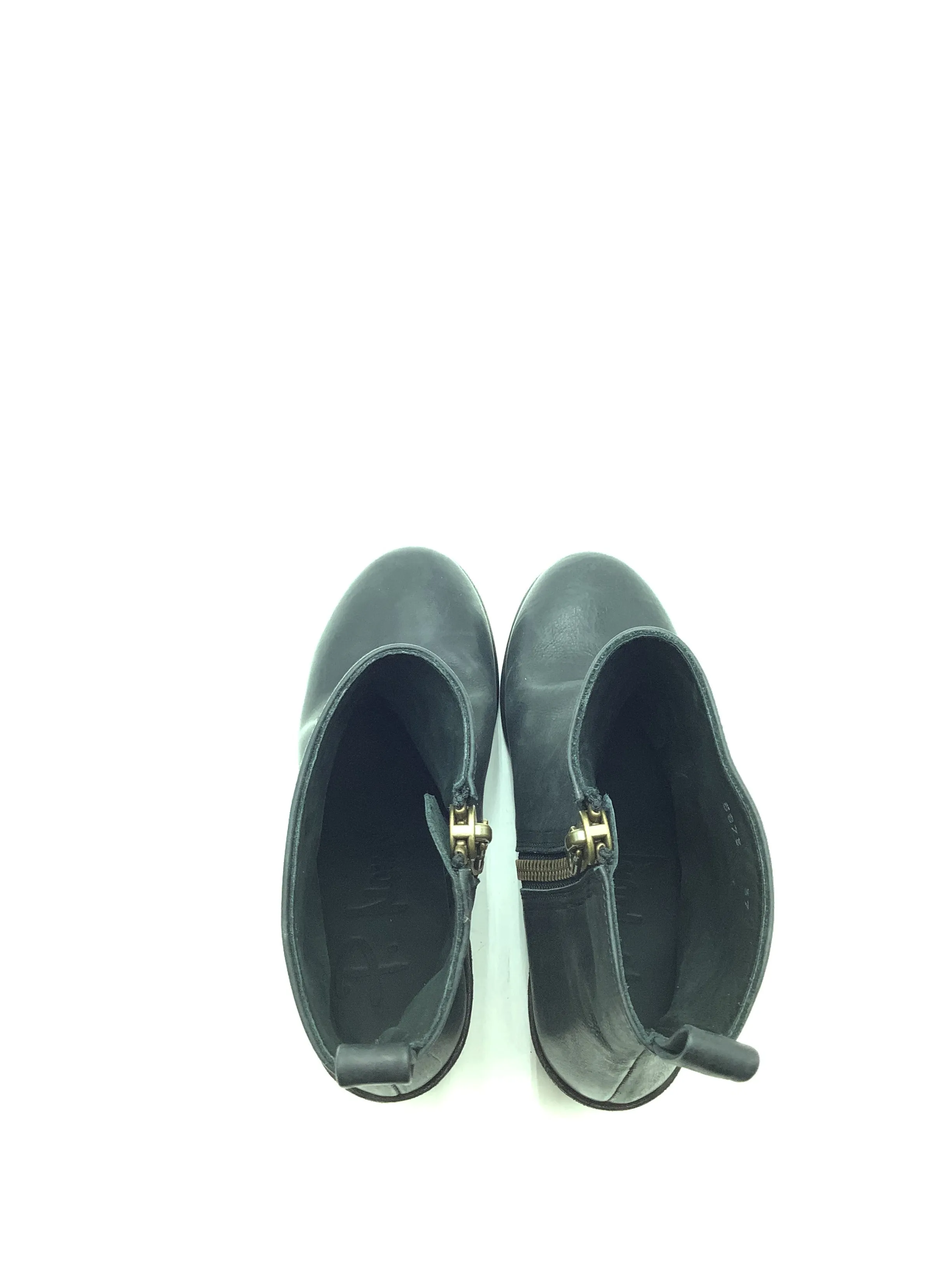 P. Monja Todi Caoba Women's Leather Boots Black Size: 6.5