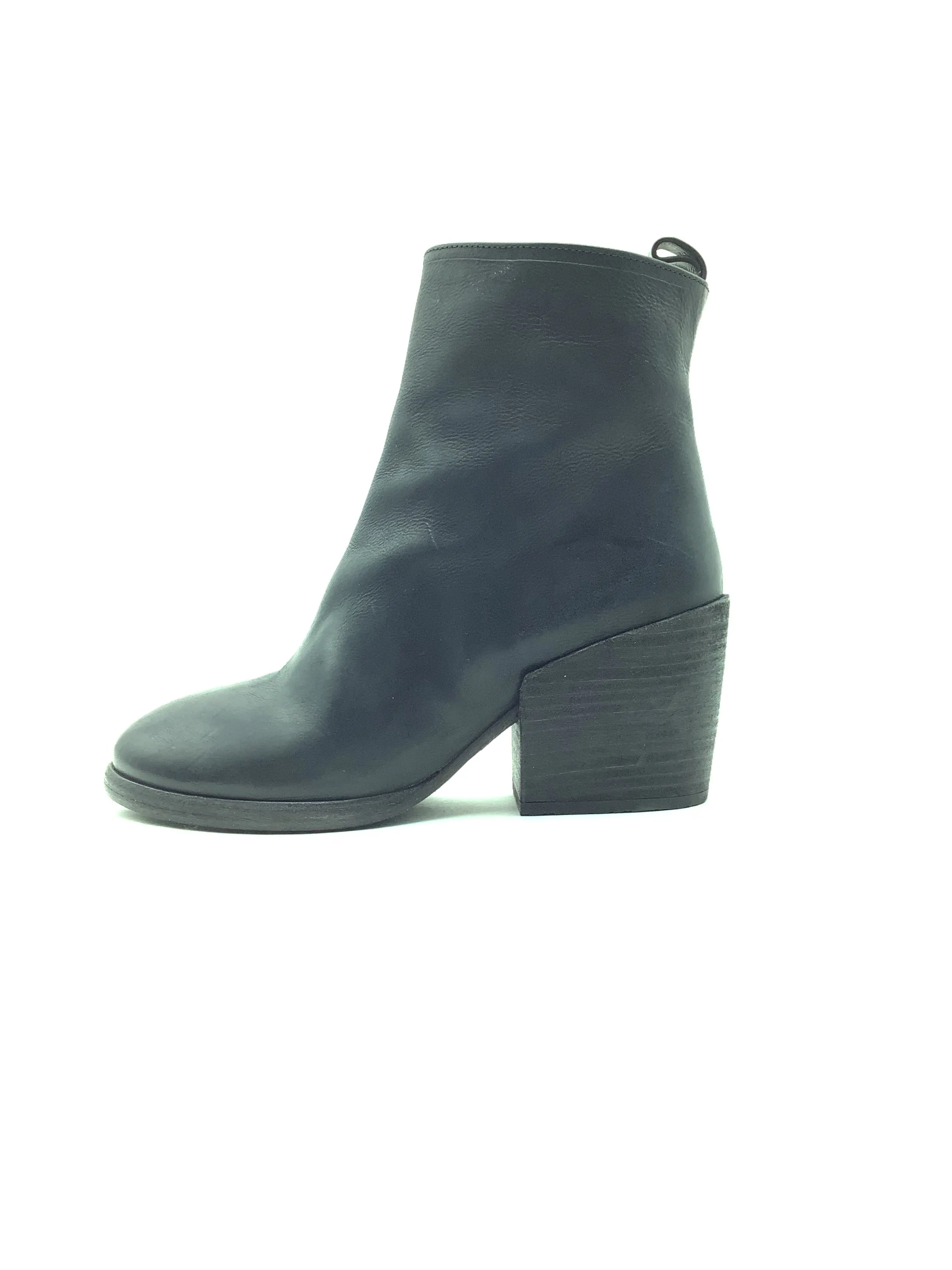 P. Monja Todi Caoba Women's Leather Boots Black Size: 6.5