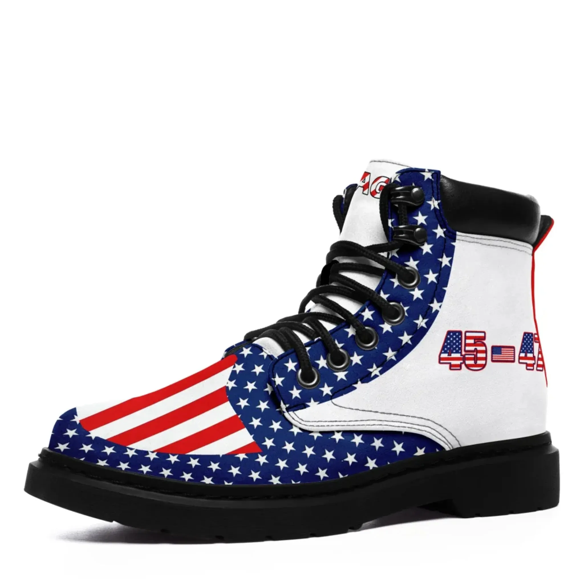 Personalized Trump 45-47 Boots, Custom Presidential Style Boots, Comfortable Boots