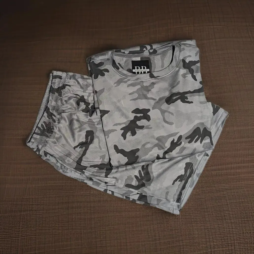 Premium White Camouflage Co-ord Set