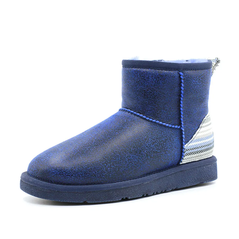 Serape Short Ugg Boot - Blue