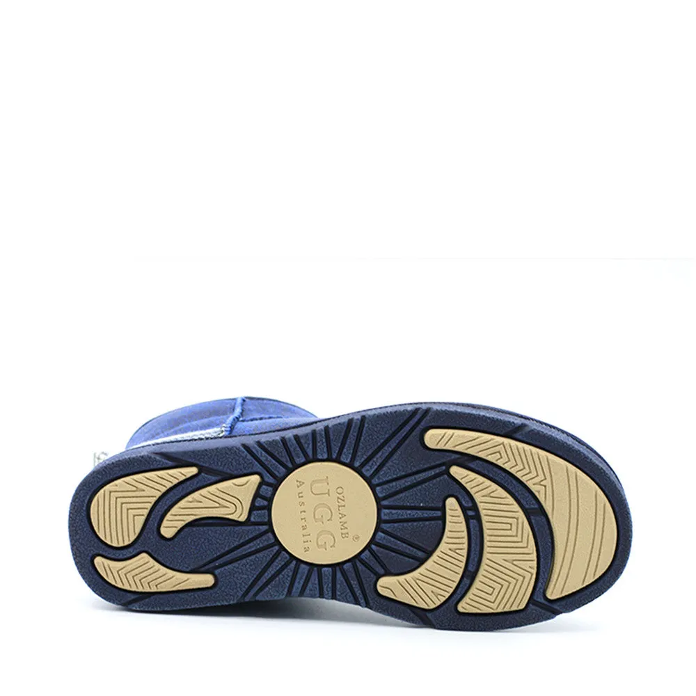 Serape Short Ugg Boot - Blue