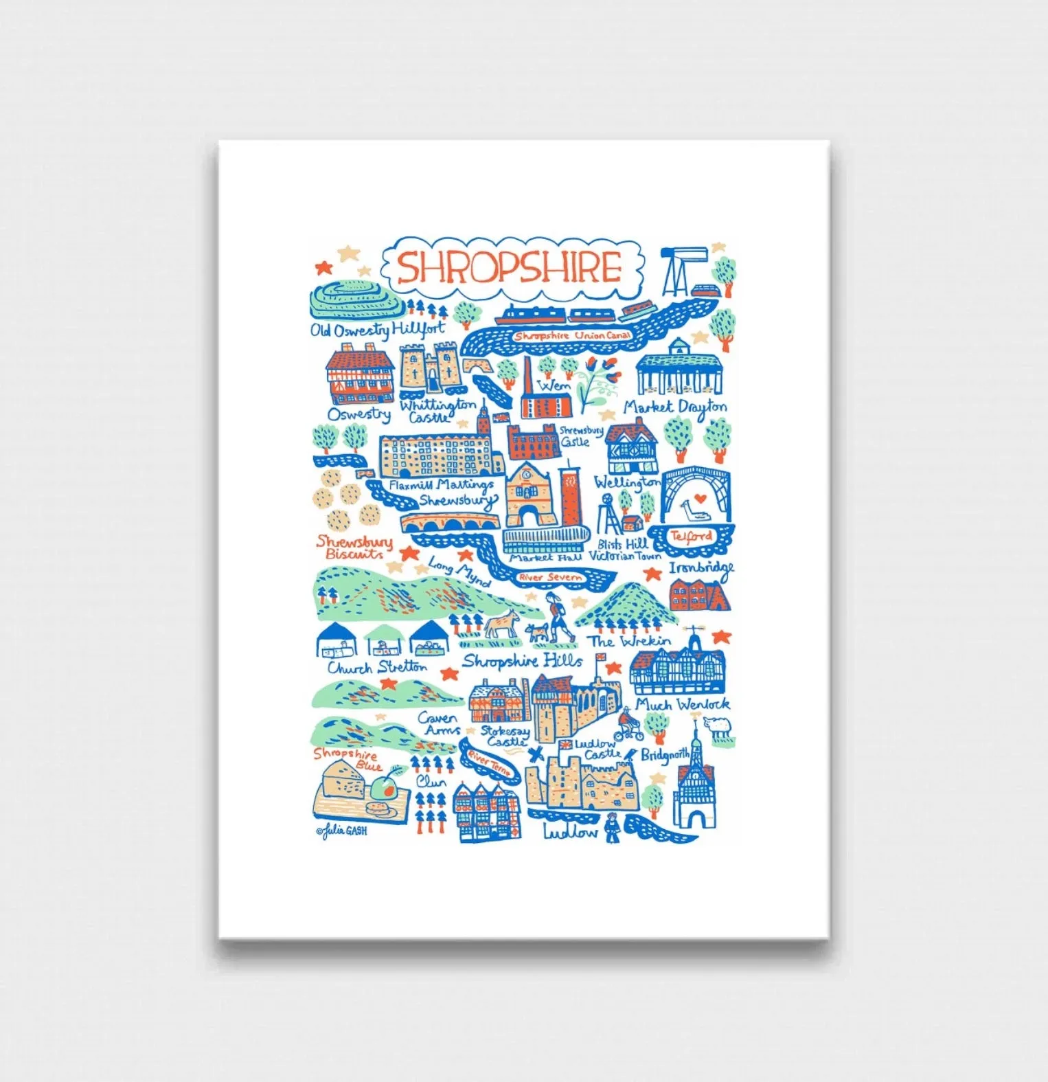 Shropshire Art Print