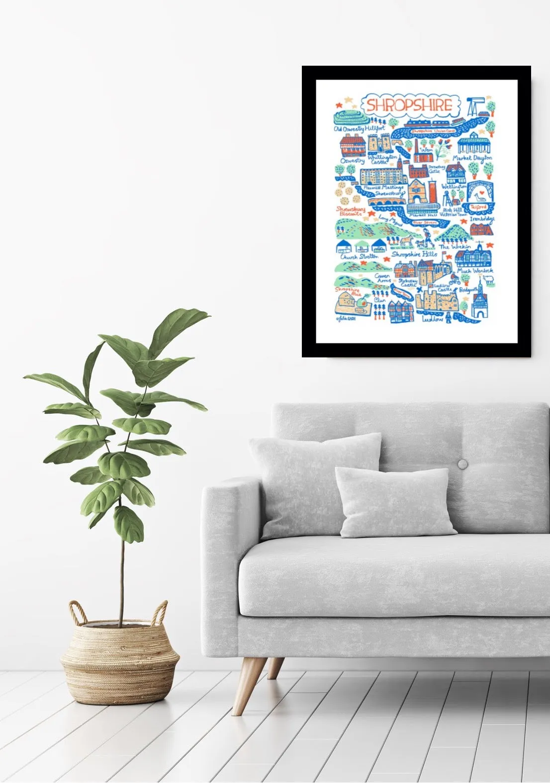 Shropshire Art Print