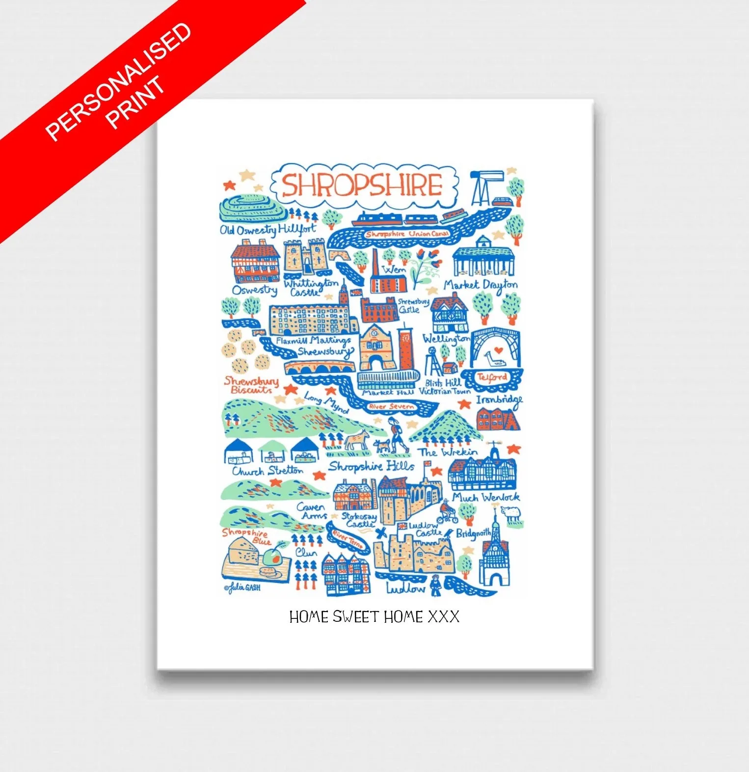 Shropshire Art Print